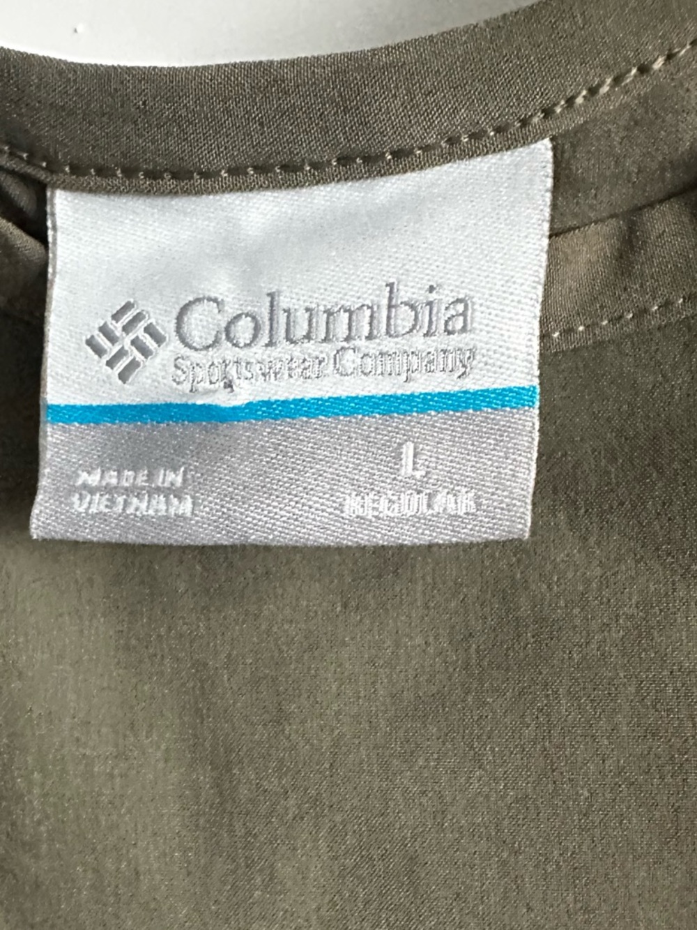 Columbia Olive Green Sleeveless tank Drawstring Jumpsuit - Picture 8 of 9